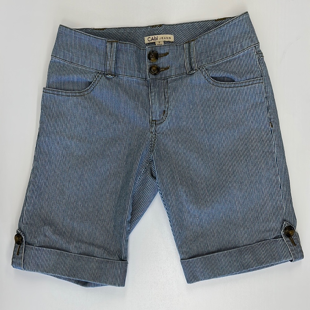 #23 Cabi Pinstripe Shorts